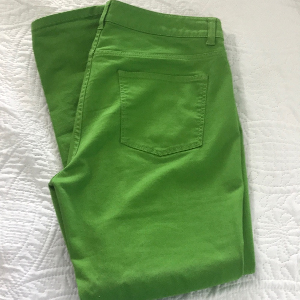 Talbots lime green jeans